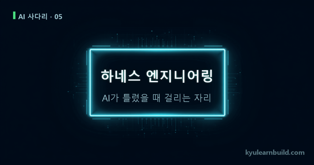 하네스 엔지니어링이란? AI에게 일을 맡기고 3주간 겪은 사고들